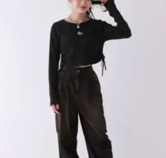 レピピアルマリオ　　テレコシャーリングトップスSサイズ