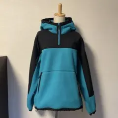 【新品】ノースフェイス アノラックフリースパーカ M ブルー 人気サイズ