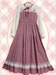 専用です美品axesfemme♡ストロベリーガーデンワンピース.ギンガムチェック