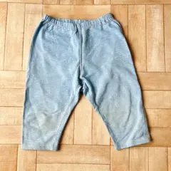 UNIQLO レギンス7分丈リラックスシルエット110サイズ デニムライトブルー