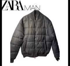 値下げ 希少 人気 ZARA MAN エンボス加工 ジップ ブルゾン デザイン 