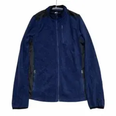 スターター フルジップフリース ロゴ刺繍 ジップポケット US古着b15