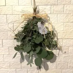 ユーカリとオリーブのナチュラルスワッグ