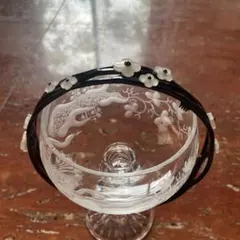 黒い花飾りカチューシャ