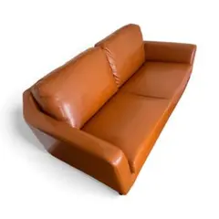 【美品】エアリゾーム 2人掛けソファ LAURU キャメル レザー　完成品