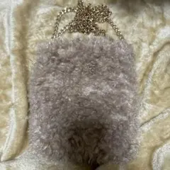 earth music&ecology ファーショルダーバッグ