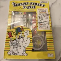 セサミストリート　エックスガール　ステーショナリーセット　シール　新品