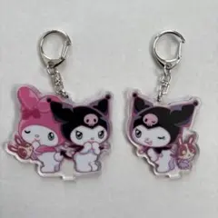 宇佐美　マイメロ&クロミ　コラボキーホルダー　アクリルキーホルダー2個セット