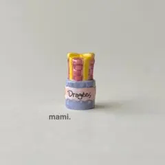 フェーヴ　ドラジェ　お菓子箱　フランス　フェーブ　ミニチュア陶器　f-4089