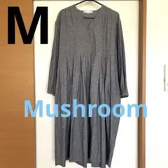 Mushroom長袖ロングワンピース M