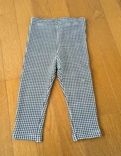 バースデイプラス 千鳥格子裏起毛パンツ 90