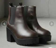 LibertyDoll ダークブラウン サイドゴアブーツ