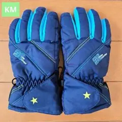 スキースノーボード ウィンタースポーツ用グローブ ブルー系 KM