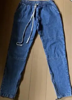 WEGO デニムパンツ　ブラウニー　L 裾ファスナー付き