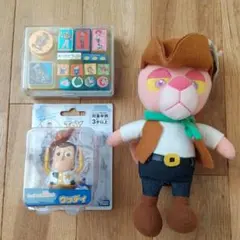 トイストーリー スタンプ & ピンクパンサー & ウッディ　３組セット