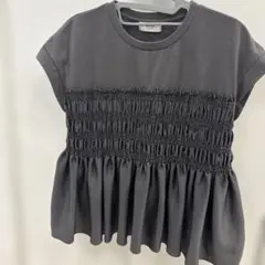 BEAMS HEART シャーリング 半袖カットソー グレーのサムネイル