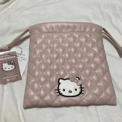 LOWRYSFARM ハローキティ キルティング 巾着 ポーチ ピンク pink