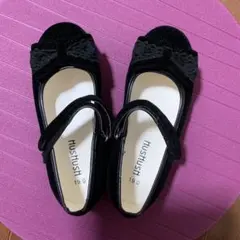 女の子 発表会 靴 黒   19センチ送料込み