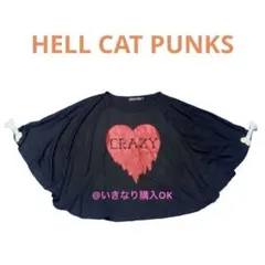 ヘルキャットパンクス★ドルマンTシャツ★ボーン 骨 ポンチョ風 平成 Y2Kのサムネイル