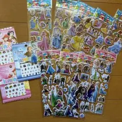 あ*ん様 Disneyプリンセス　ネイルシール　アナ雪プリンセス2種3袋ぷっくり