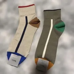 ストライプデザインソックス 25〜27cm