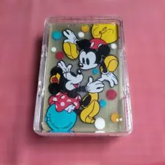 Disney ミッキー＆ミニー 透明プラスチックトランプ