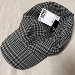 h&m チェック柄　キャップ　ZARA
