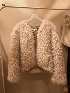 MOUSSY マウジー ファーコート ジャケット アイボリー