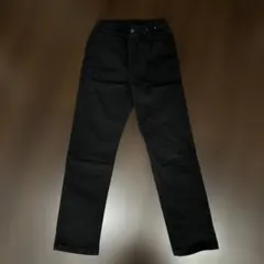 ブラックデニムロングパンツ