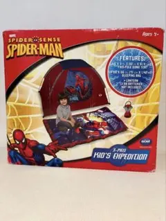 キッズ キャンピングセット テント 寝袋 セット スパイダーマン