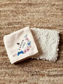 【送料無料】ランバン　ジルスチュアート　ハンカチ2枚セット