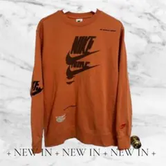 激レア☆NIKE☆オレンジ スウッシュ スウェット L ストリート系