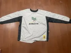 ATHLETA サッカー、フットサル用ピステ上下セット グレー/ブラック