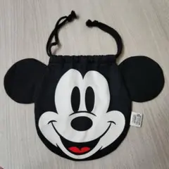 ミッキーマウス　 顔型　巾着袋 　ディズニー