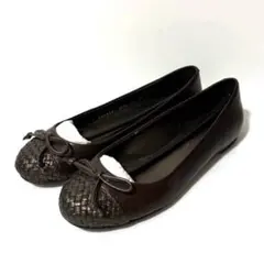 colehaan パンプス バレエシューズ レザー ダークブラウン 24cm