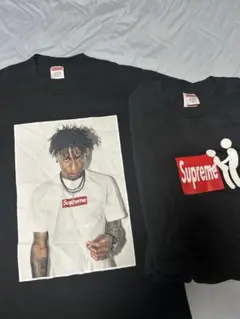 supremeヤングボーイ Tシャツ 2枚セット 黒