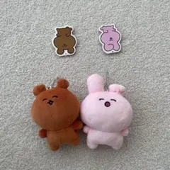 p丸様 くまくんとうさぎさん　ぬいぐるみセット