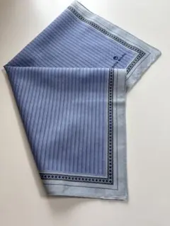 最終価格mila schon ミラショーン ストライプデザインの青系ハンカチ