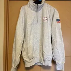 XLARGE ハーフジップ トレーナー M グレー