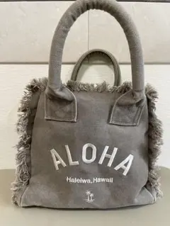 HALEIWAハレイワハッピーマーケット　フリンジ刺繍ALOHAトートバッグ　夏のサムネイル