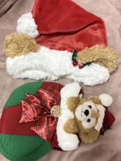 ダッフィー ポシェット サンタ帽 2点セット