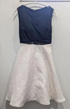 キャバドレス S相当 白×黒 フレア