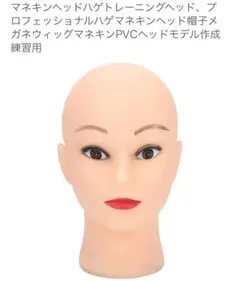 マネキンヘッド PVC製 メイク練習用