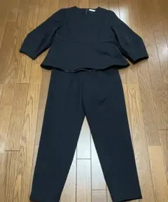 NOLLEY'Sウールライクペプラムセットアップ トップス38ボトム36 美品