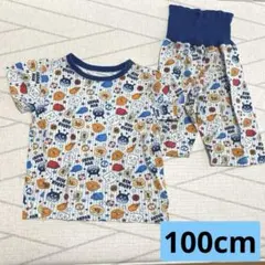アンパンマン/半袖パジャマ/腹巻付き/肩スナップ付き/100cmのサムネイル