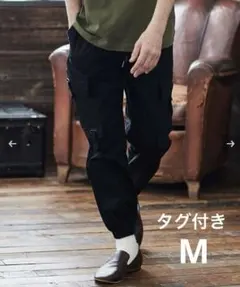 ベルクロカーゴパンツ ミリタリー ツイル生地 ウエストゴム イージーパンツのサムネイル