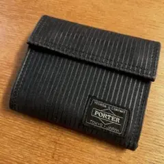 PORTER ブラック 三つ折り財布　ポーター　メンズ　吉田カバン