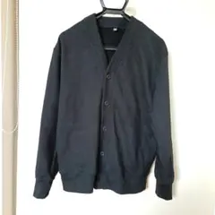 ユニクロ　 スウェット カーディガン　黒　メンズ サイズ M