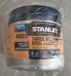 希少廃盤入手困難Stanley 旧ロゴスチール キャニスター セット S.M 希少廃盤入手困難旧ロゴ Stanleyスチール キャニスター SM.L3点セット