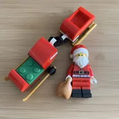 LEGOレゴ　ミニフィグ　サンタクロースとそりのセット